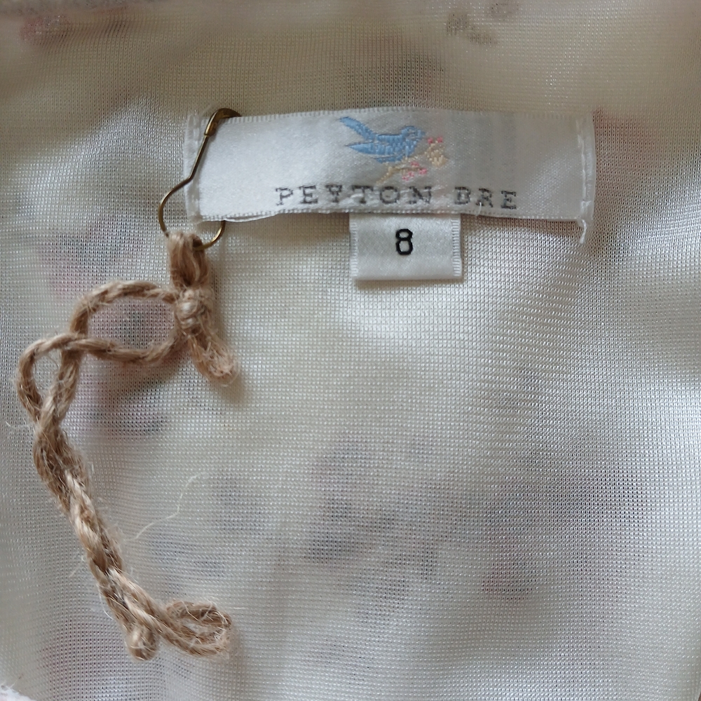 Charming Floral Off-Shoulder Kids‎ Dress Sz 8 - Picture 2 of 8